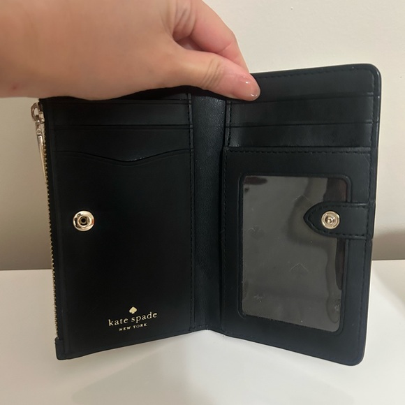 Kate Spade Black Wallet with Gold Accents - Picture 3 of 5
